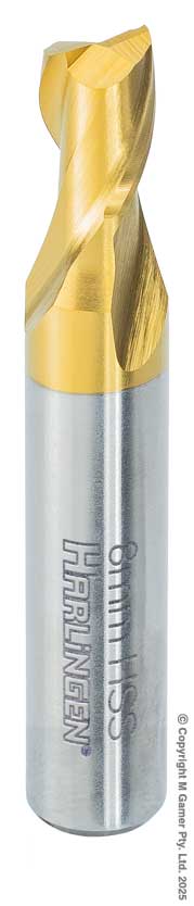 8mm Two Flute End Mill - HSS